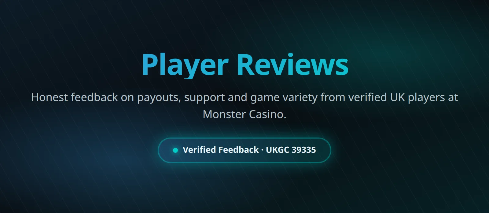 Monster Casino review summary - aspect ratings, pros and cons